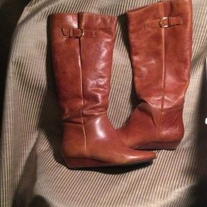 Steven leather boots…cognac color